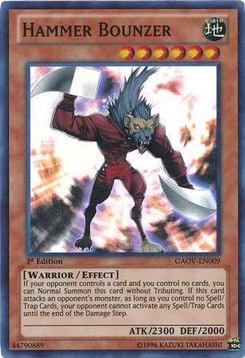 Hammer Bounzer - GAOV-EN009 - Super Rare