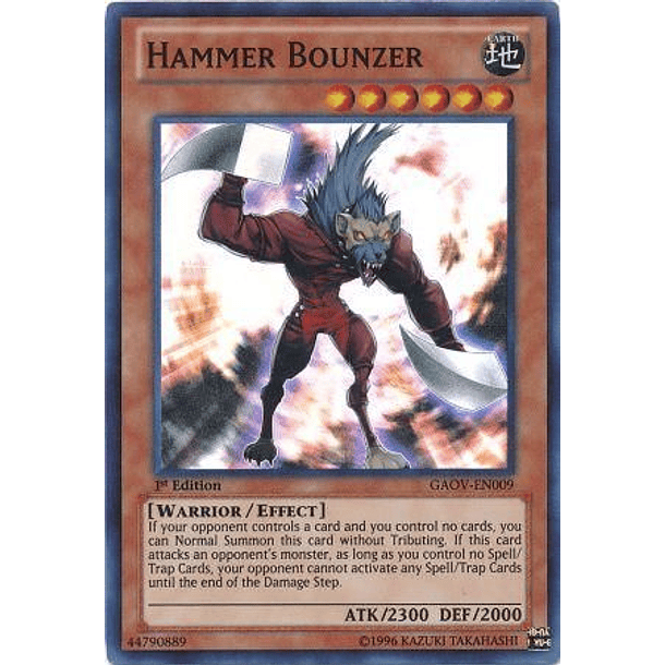 Hammer Bounzer - GAOV-EN009 - Super Rare