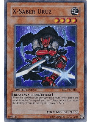 X-Saber Uruz - HA01-EN012 - Super Rare