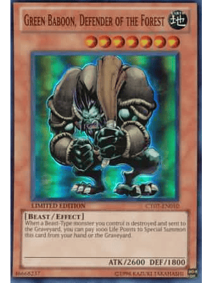 Green Baboon, Defender of the Forest - CT07-EN010 - Super Rare