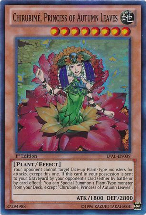 Chirubime, Princess of Autumn Leaves - LVAL-EN039 - Super Rare