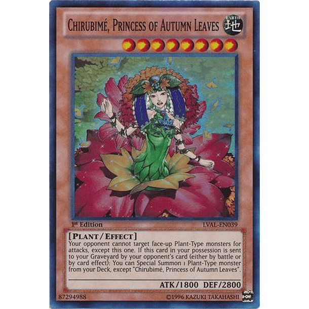 Chirubime, Princess of Autumn Leaves - LVAL-EN039 - Super Rare