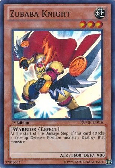 Zubaba Knight - NUMH-EN016 - Super Rare 