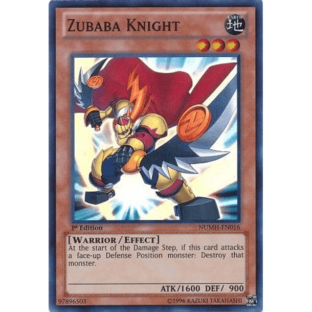 Zubaba Knight - NUMH-EN016 - Super Rare 