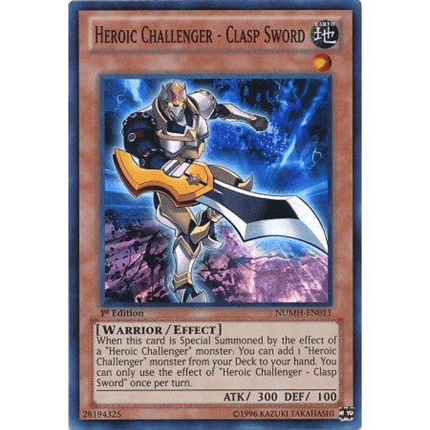 Heroic Challenger - Clasp Sword - NUMH-EN011 - Super Rare