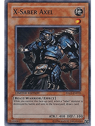 X-Saber Axel - HA01-EN010 - Super Rare