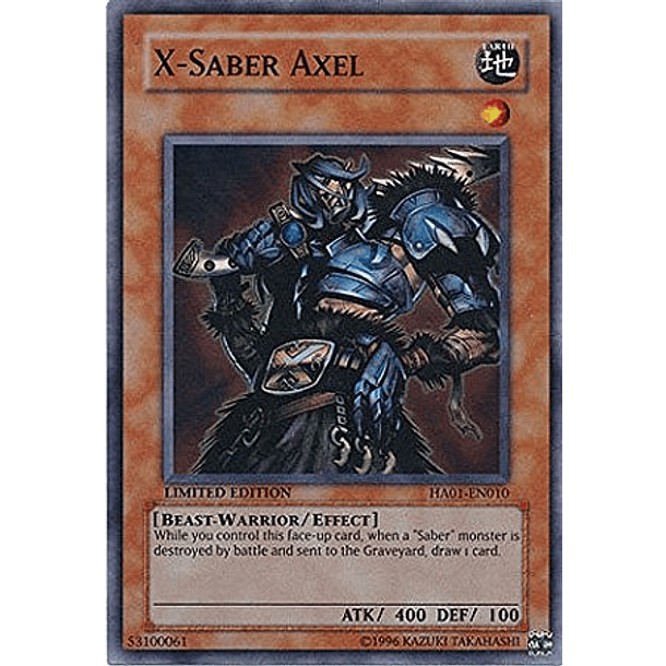 X-Saber Axel - HA01-EN010 - Super Rare