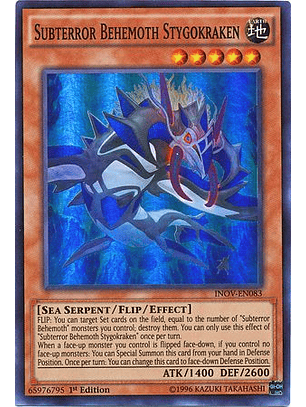 Subterror Behemoth Stygokraken - INOV-EN083 - Super Rare