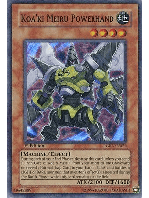 Koa'ki Meiru Powerhand - RGBT-EN022 - Super Rare