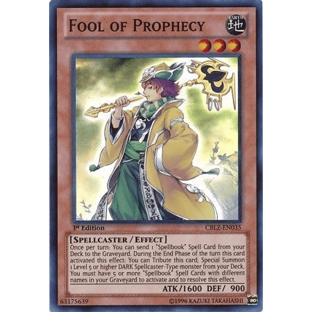 Fool of Prophecy - CBLZ-EN035 - Super Rare