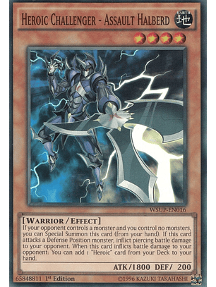 Heroic Challenger - Assault Halberd - WSUP-EN016 - Super Rare 