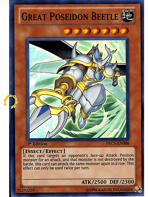 Great Poseidon Beetle - PRC1-EN008 - Super Rare