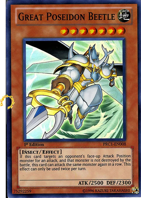 Great Poseidon Beetle - PRC1-EN008 - Super Rare