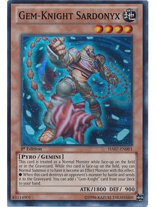Gem-Knight Sardonyx - HA07-EN001 - Super Rare (español)