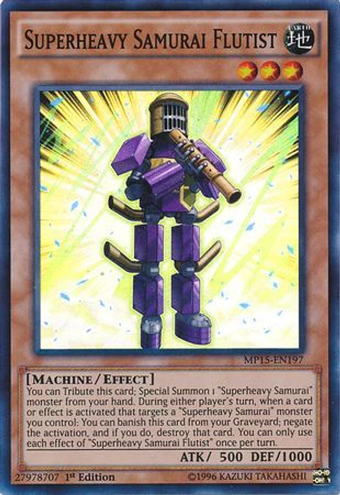 Superheavy Samurai Flutist - MP15-EN197 - Super Rare (jugado)