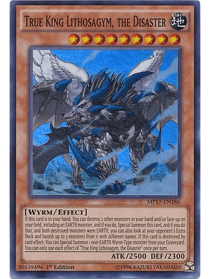 True King Lithosagym, the Disaster - MP17-EN186 - Super Rare 