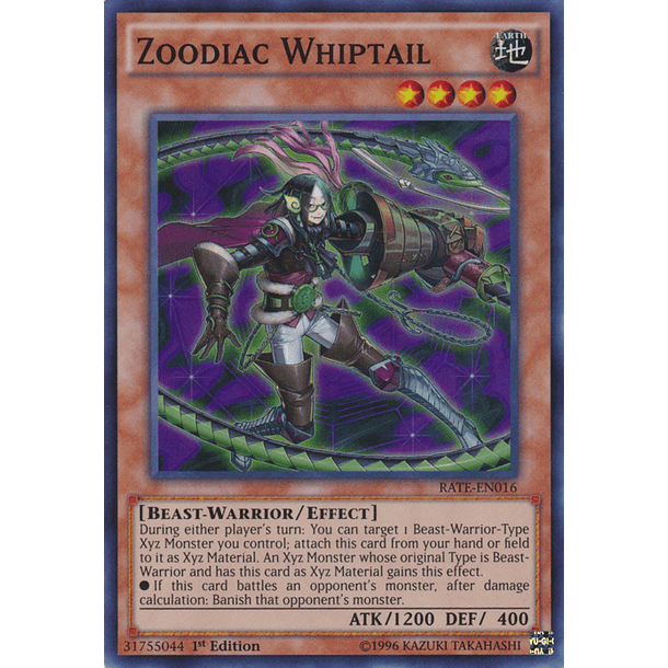 Zoodiac Whiptail - RATE-EN016 - Super Rare 