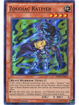 Zoodiac Ratpier - RATE-EN014 - Super Rare