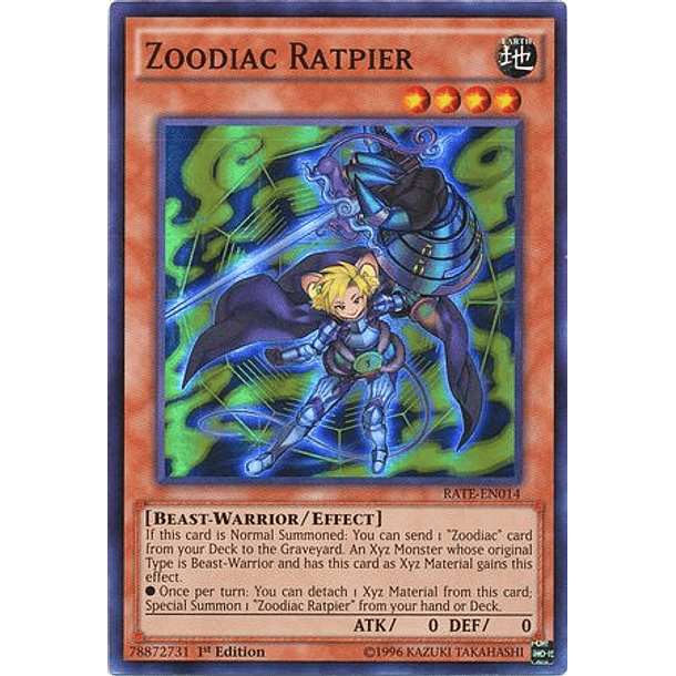 Zoodiac Ratpier - RATE-EN014 - Super Rare