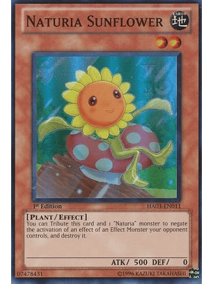 Naturia Sunflower - HA03-EN011 - Super Rare