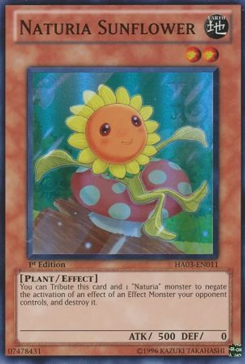 Naturia Sunflower - HA03-EN011 - Super Rare