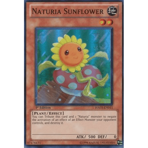 Naturia Sunflower - HA03-EN011 - Super Rare