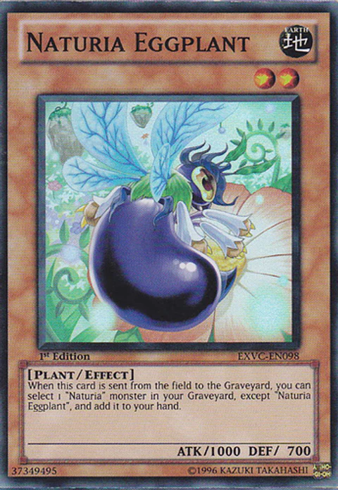 Naturia Eggplant - EXVC-EN098 - Super Rare 