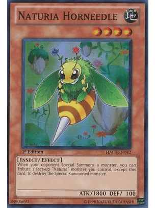 Naturia Hornneedle - HA03-EN042 - Super Rare