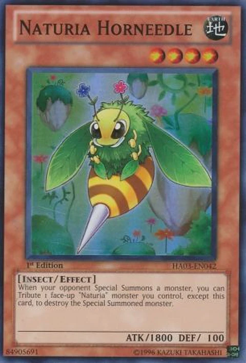 Naturia Hornneedle - HA03-EN042 - Super Rare