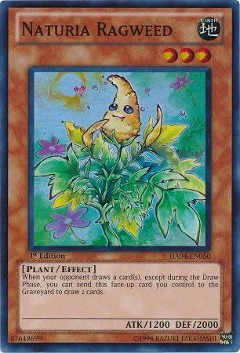 Naturia Ragweed - HA04-EN050 - Super Rare