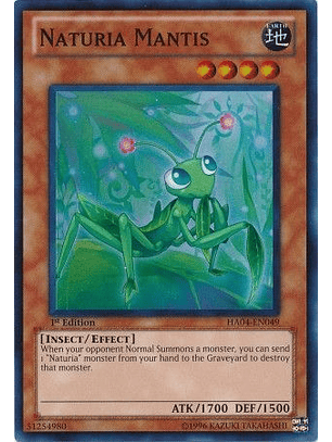 Naturia Mantis - HA04-EN049 - Super Rare