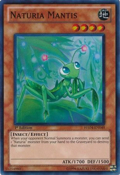 Naturia Mantis - HA04-EN049 - Super Rare