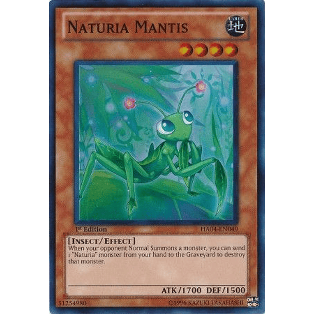Naturia Mantis - HA04-EN049 - Super Rare