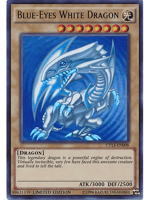 Blue-Eyes White Dragon - CT13-EN008 - Ultra Rare Limited 