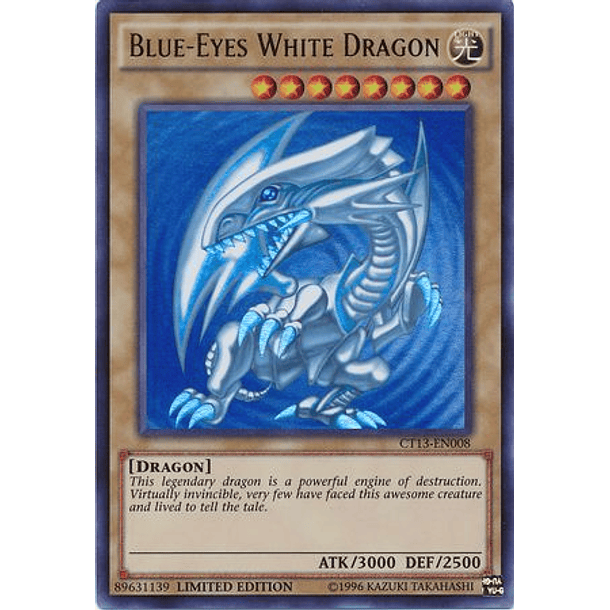 Blue-Eyes White Dragon - CT13-EN008 - Ultra Rare Limited 