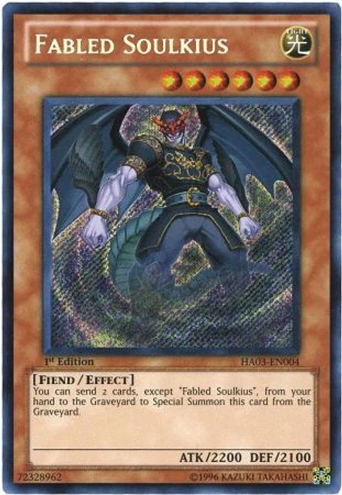 Fabled Soulkius - HA03-EN004 - Secret Rare