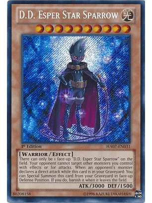 D.D. Esper Star Sparrow - HA07-EN031 - Secret Rare