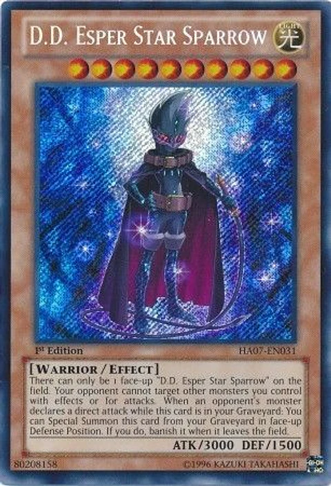 D.D. Esper Star Sparrow - HA07-EN031 - Secret Rare