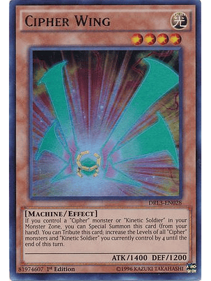 Cipher Wing - DRL3-EN028 - Ultra Rare 