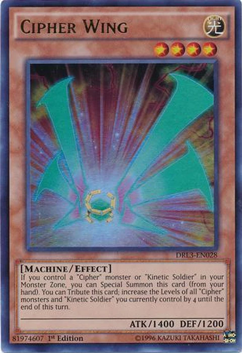 Cipher Wing - DRL3-EN028 - Ultra Rare 