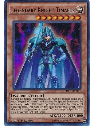 Legendary Knight Timaeus - DRL3-EN041 - Ultra Rare 