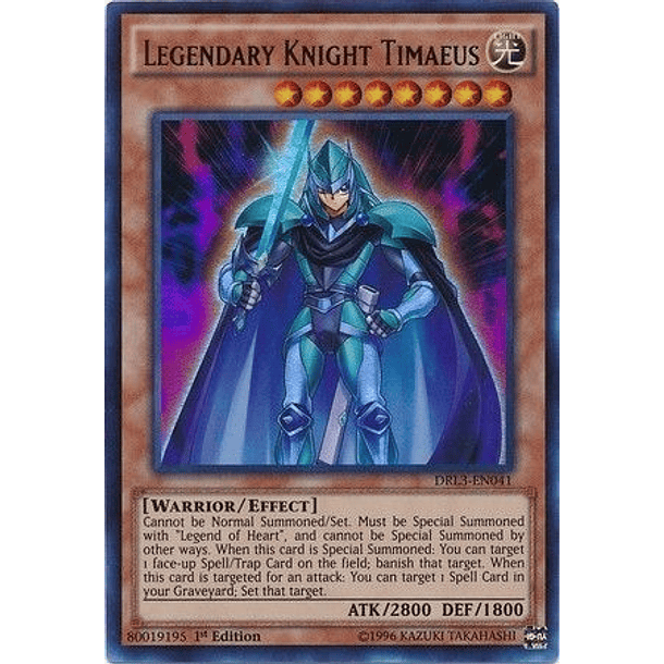 Legendary Knight Timaeus - DRL3-EN041 - Ultra Rare 