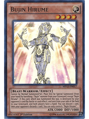 Bujin Hirume - MP15-EN017 - Ultra Rare (jugada)