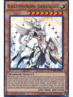 Black Luster Soldier - Sacred Soldier - BOSH-EN097 - Ultra Rare 