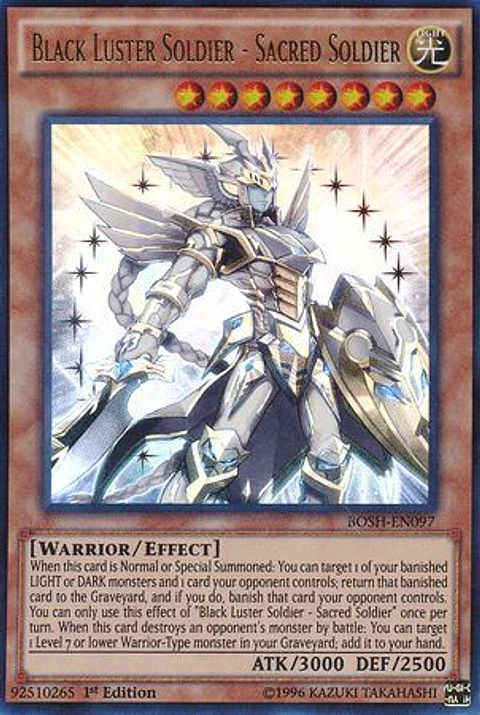 Black Luster Soldier - Sacred Soldier - BOSH-EN097 - Ultra Rare 