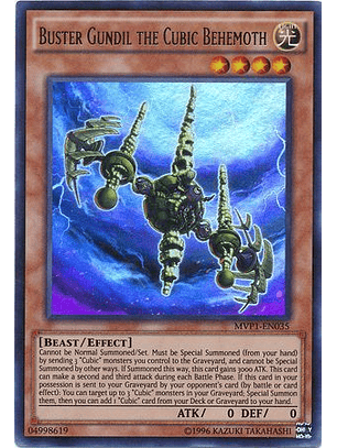 Buster Gundil the Cubic Behemoth - MVP1-EN035 - Ultra Rare