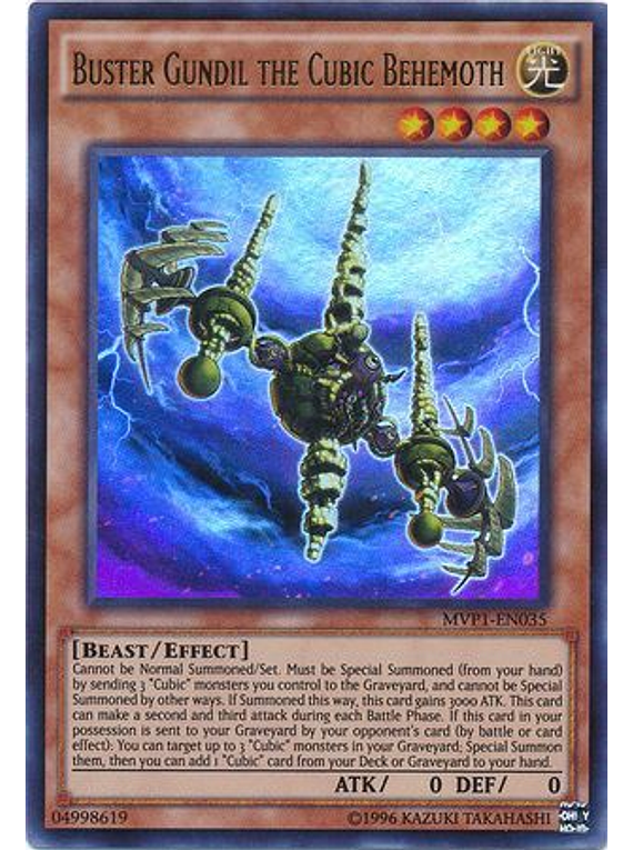Buster Gundil the Cubic Behemoth - MVP1-EN035 - Ultra Rare