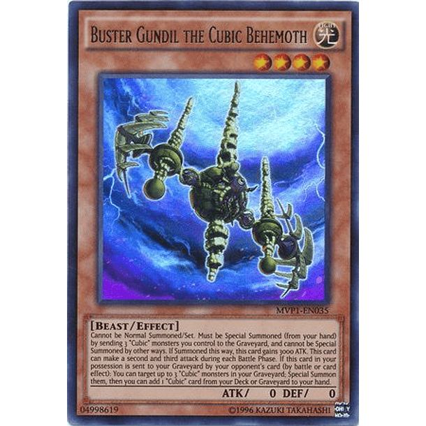 Buster Gundil the Cubic Behemoth - MVP1-EN035 - Ultra Rare
