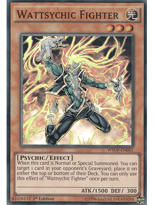 Wattsychic Fighter - WSUP-EN041 - Super Rare