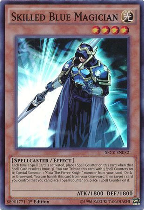 Skilled Blue Magician - SECE-EN032 - Super Rare 